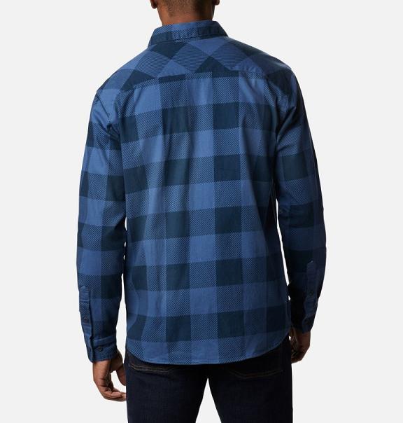 Columbia Outdoor Elements Shirts Blue For Men's NZ26587 New Zealand